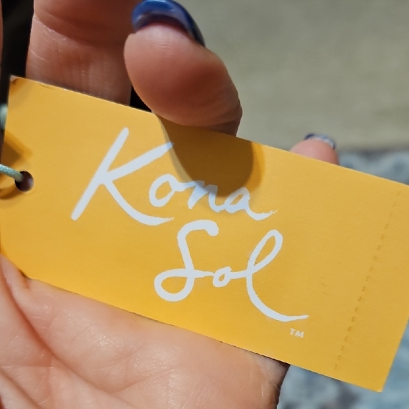 NWT Kona Sol Tropical Floral Women's Swim Top - Picture 7 of 10